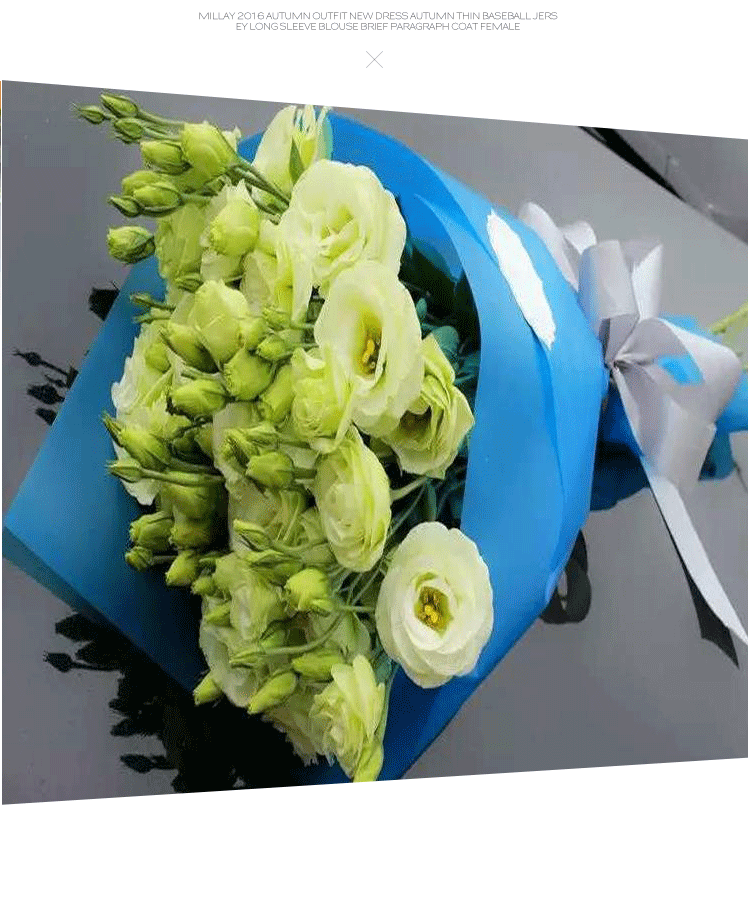 Wrapping Paper Flower Shop Bouquet Wrapping Paper Solid Color Printed Cellophane Translucent Waterproof Paper 20 Sheets