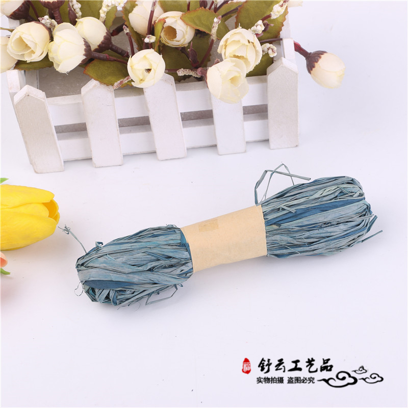 Paper rope stick painting children DIY handmade creative materials Kindergarten color Lafite grass