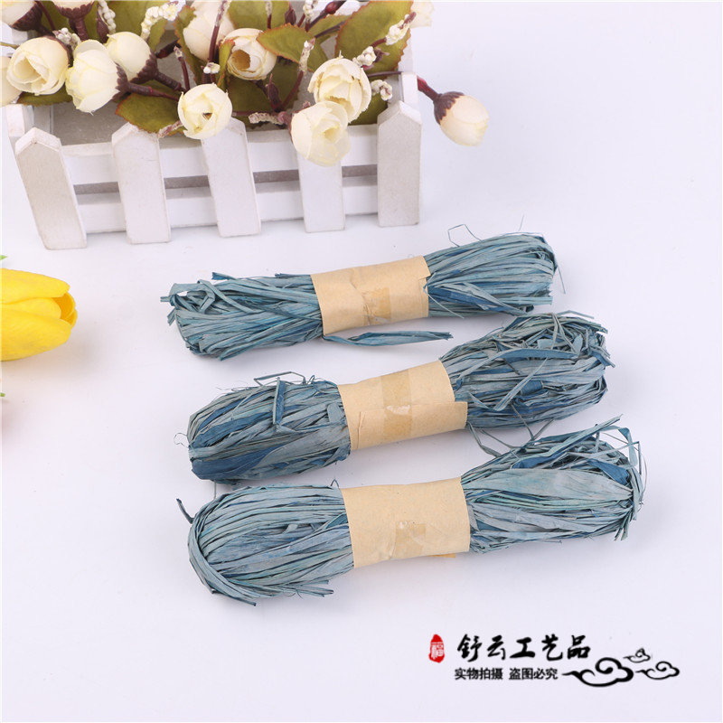 Paper rope stick painting children DIY handmade creative materials Kindergarten color Lafite grass