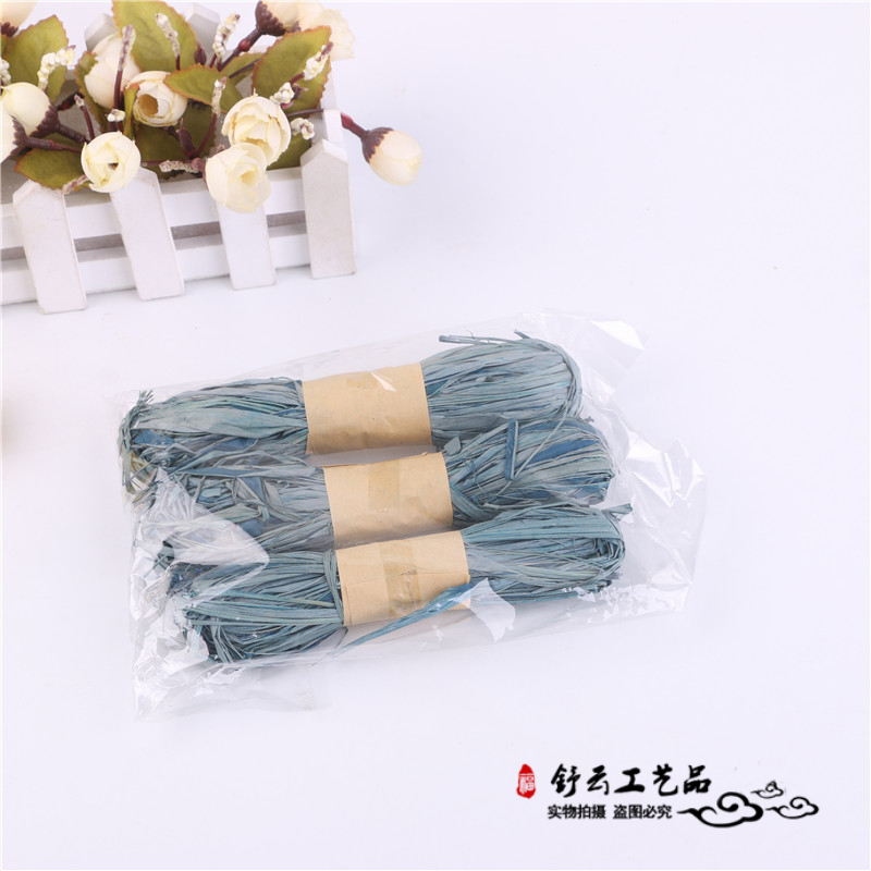 Paper rope stick painting children DIY handmade creative materials Kindergarten color Lafite grass