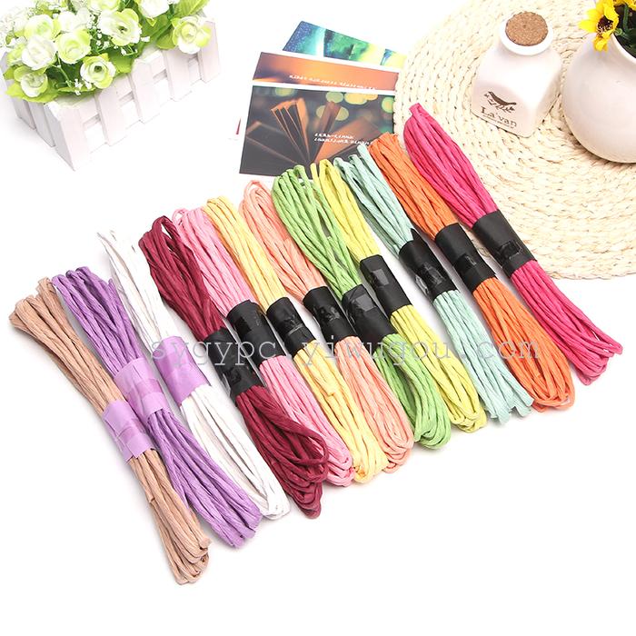 Factory direct environmental protection paper rope DIY paper flower paper rattan portable rope gift wrapping rope Factory direct environmental protection paper rope DIY paper flower paper rattan portable rope gift wrapping rope