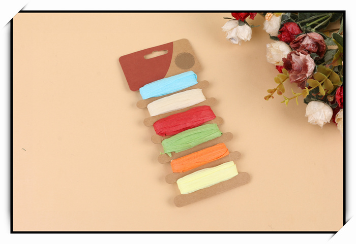 Manufacturer direct shot color paper rope adhesive painting diy manual materials hanging decorative rope has
