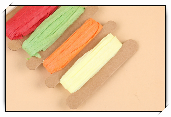 Manufacturer direct shot color paper rope adhesive painting diy manual materials hanging decorative rope has