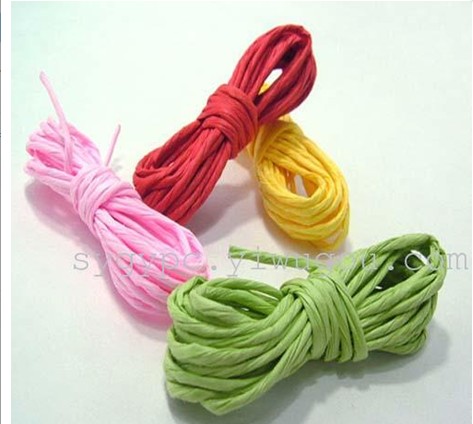 Green Paper rope thick single-wire paper-packaging accessories bows