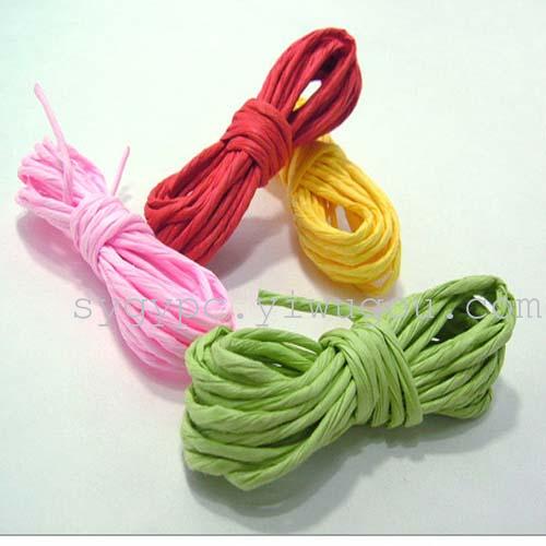 Green Paper rope thick single-wire paper-packaging accessories bows