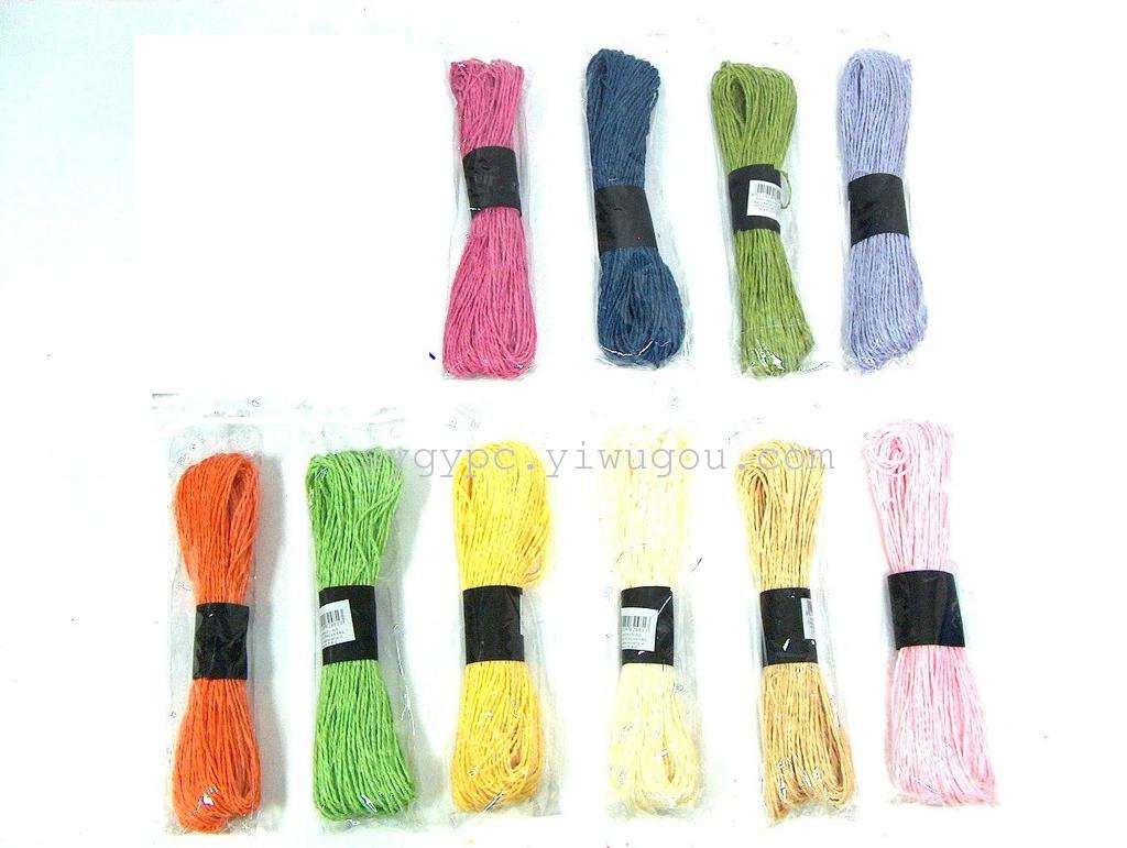 Wholesale supply of 0.3--6mm green color string manual DIY materials paper rope