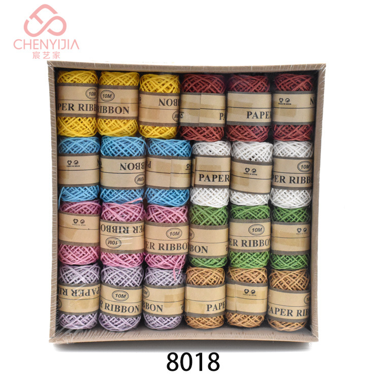 A Variety of Card Paper Rope 1.2mm * 10M Handmade DIY Paper String Set Box Color a Variety of Styles Multi-Purpose