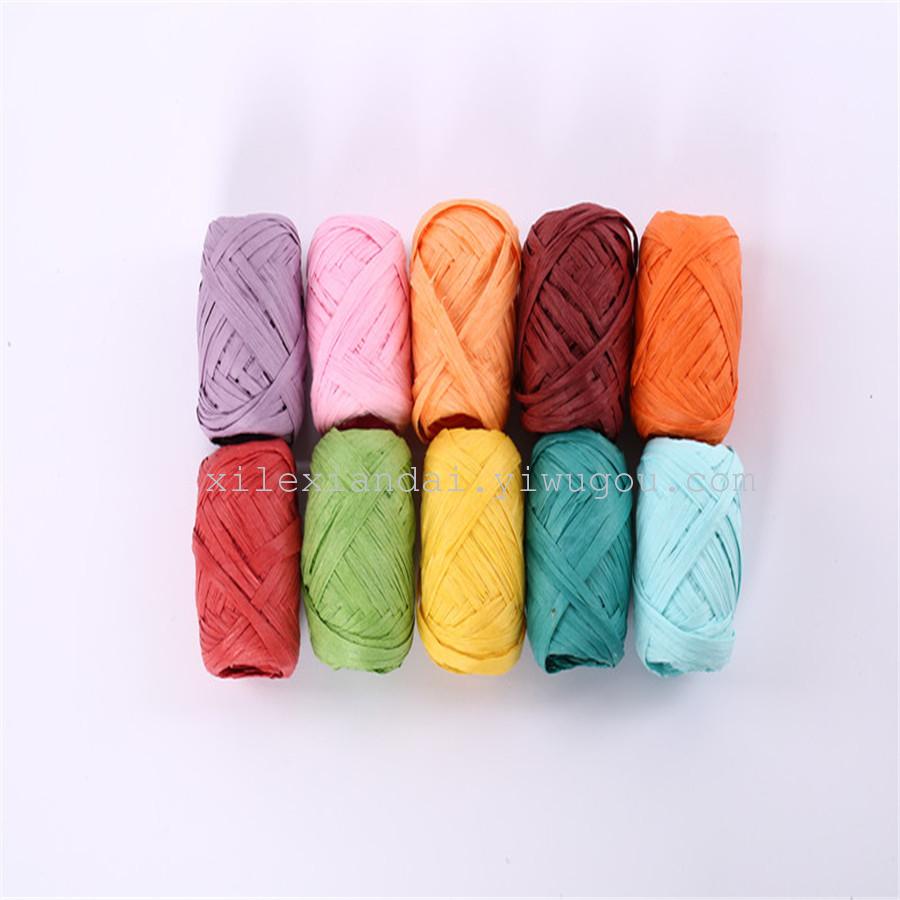 10 m rugby shaped lafite DIY material bandaging rope