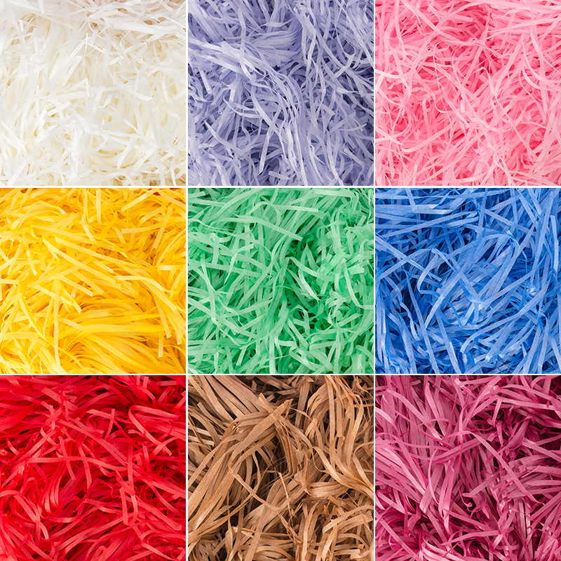 Raffia Manufacturers Shredded Paper Wedding Candy Wine Gift Package Service Filler Decoration Fancy Paper Wedding 