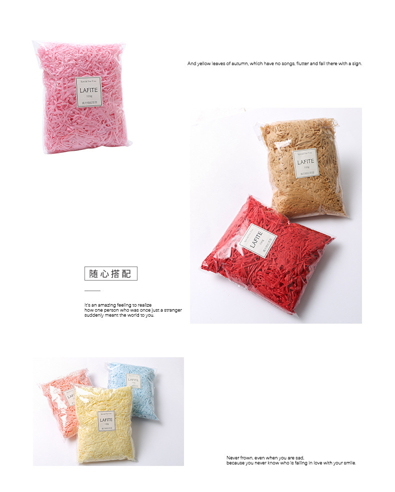 Factory Wholesale Colorful Raffia Shredded Paper Wedding Gift Box Wedding Candies Box Filler Raffia Wrinkled Paper Spot Factory Wholesale Colorful Raffia Shredded Paper Wedding Gift Box Wedding Candies Box Filler Raffia Wrinkled Paper Spot