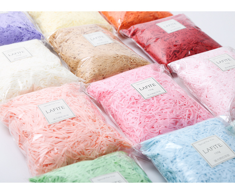 Factory Wholesale Colorful Raffia Shredded Paper Wedding Gift Box Wedding Candies Box Filler Raffia Wrinkled Paper Spot Factory Wholesale Colorful Raffia Shredded Paper Wedding Gift Box Wedding Candies Box Filler Raffia Wrinkled Paper Spot