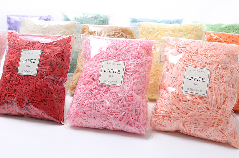 Factory Wholesale Colorful Raffia Shredded Paper Wedding Gift Box Wedding Candies Box Filler Raffia Wrinkled Paper Spot Factory Wholesale Colorful Raffia Shredded Paper Wedding Gift Box Wedding Candies Box Filler Raffia Wrinkled Paper Spot
