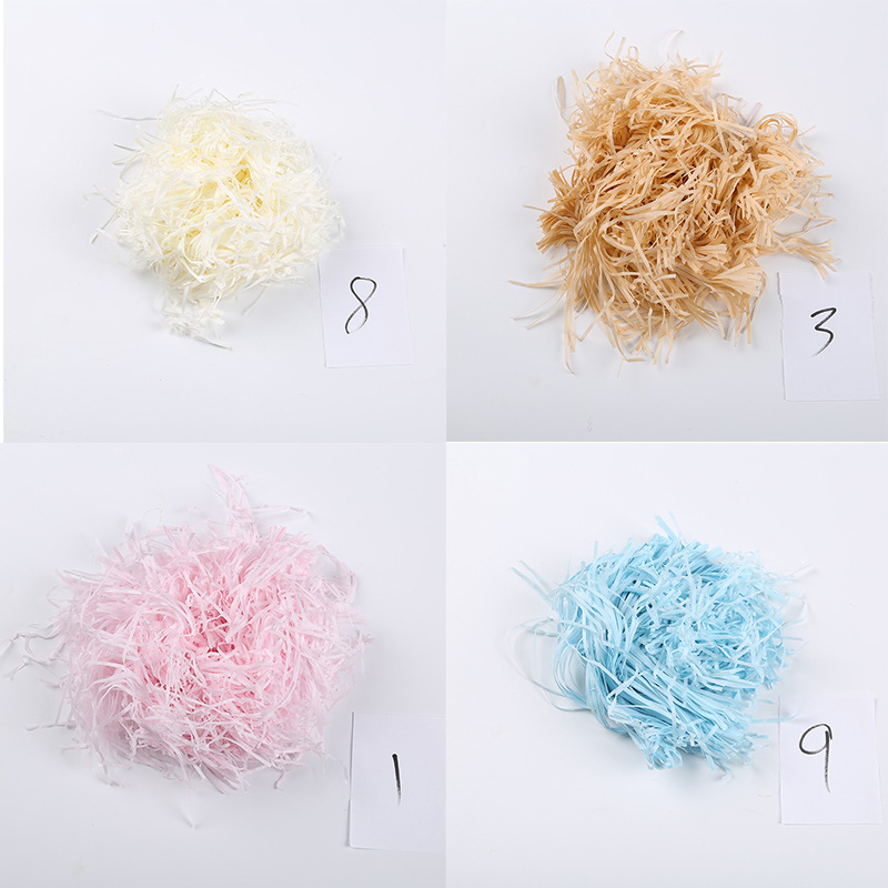Wedding Candies Box Fill Material Raffia Shredded Paper Color Multicolor Shredded Paper Gift Box Gift Box Filler