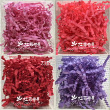 Rf1101 Factory Wholesale Raffia Paper Silk Gift Box Candy Box Decorative Filler Shredded Paper Silk 48 Colors Spot