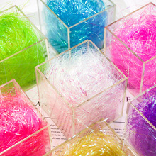 Rf1101 Factory Wholesale Raffia Paper Silk Gift Box Candy Box Decorative Filler Shredded Paper Silk 48 Colors Spot