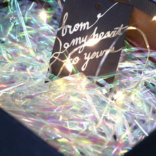 Rf1101 Factory Wholesale Raffia Paper Silk Gift Box Candy Box Decorative Filler Shredded Paper Silk 48 Colors Spot