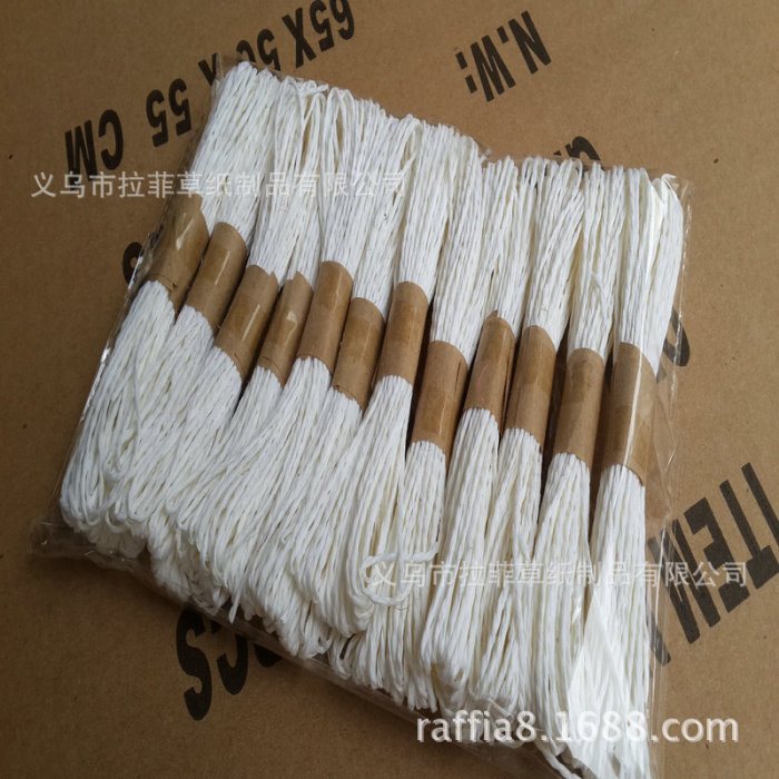 Raffia house double rope kindergarten stickers DIY color gift box packing manual rope rope