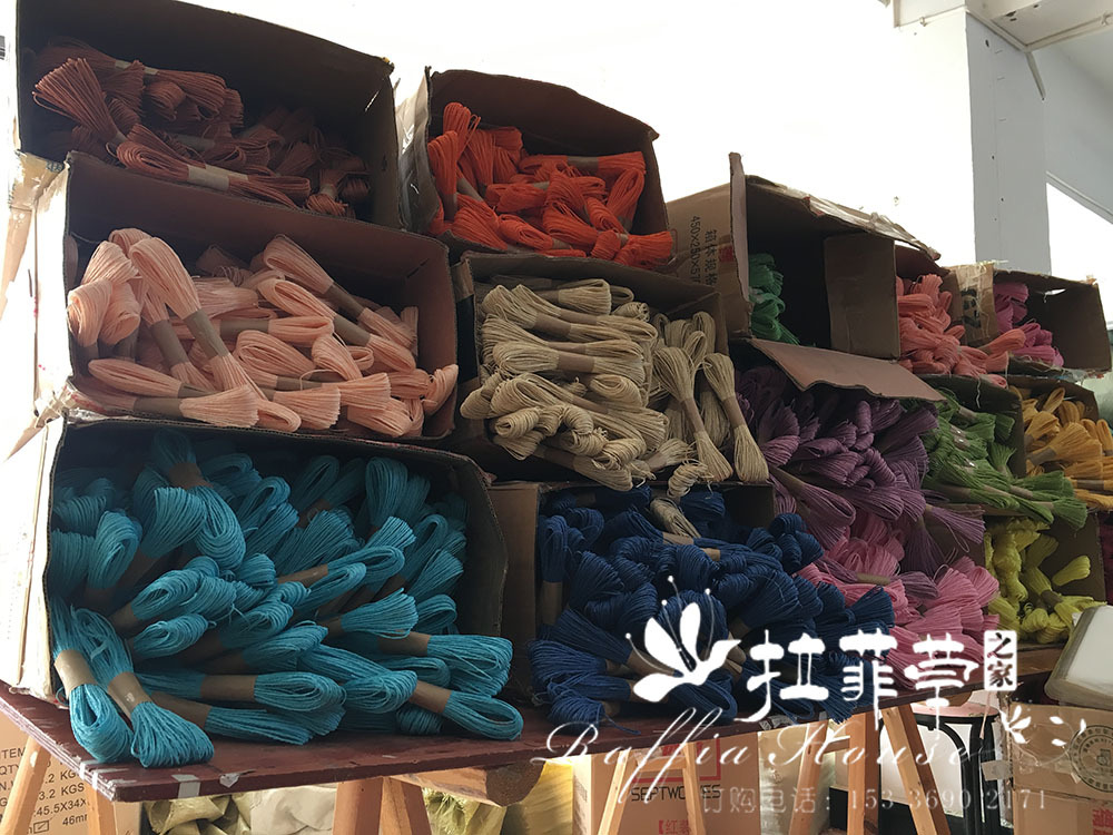 Raffia house double rope kindergarten stickers DIY color gift box packing manual rope rope