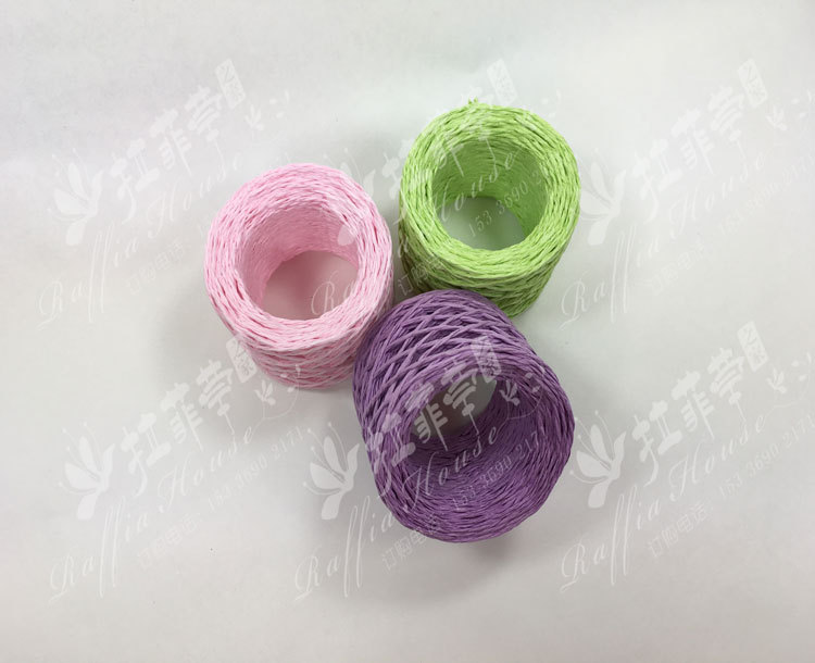 Hollow double rope Raffia DIY paper crafts wholesale egg roll