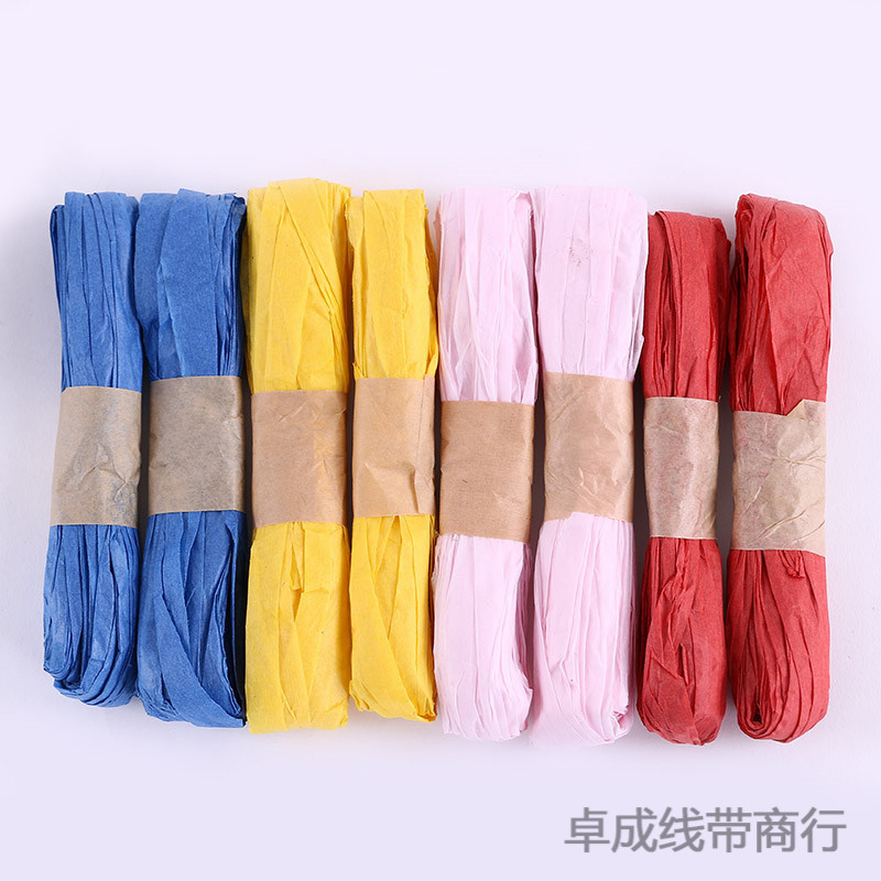 Packing ropes for raffia grass paper rope snack box DIY packaging paper rope palm rope multicolor