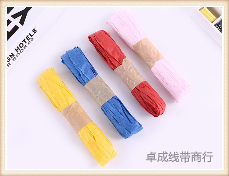 Packing ropes for raffia grass paper rope snack box DIY packaging paper rope palm rope multicolor