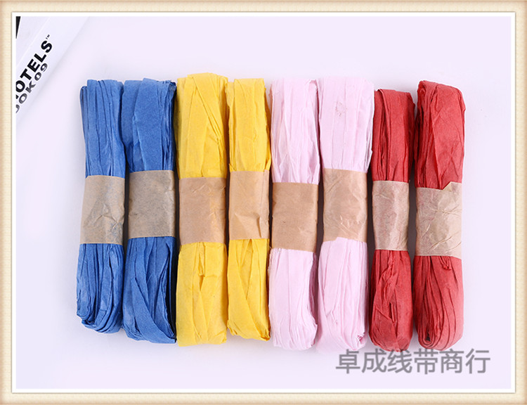 Packing ropes for raffia grass paper rope snack box DIY packaging paper rope palm rope multicolor