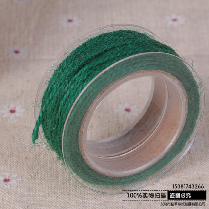 Rope winding roll of colored Raffia hand woven rope rope decorative box