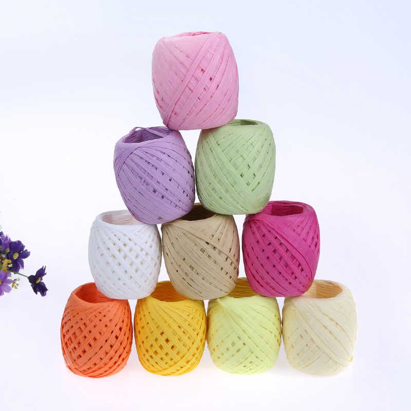 3cm Egg shape raffia packing rope Sealing paper