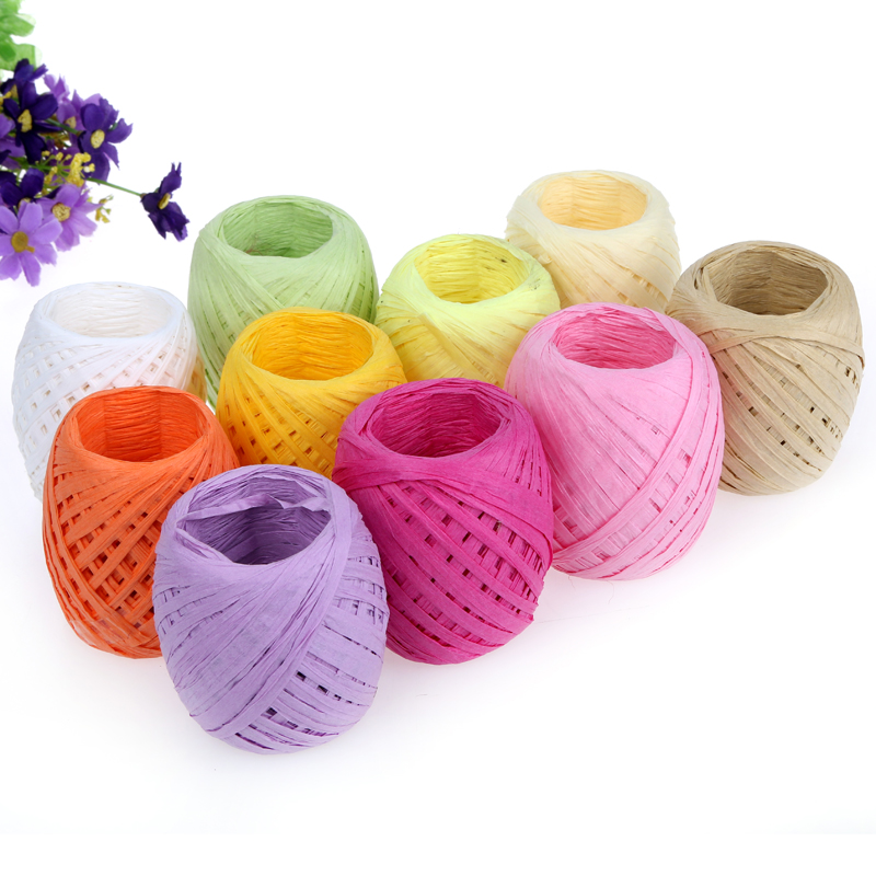 3cm Egg shape raffia packing rope Sealing paper