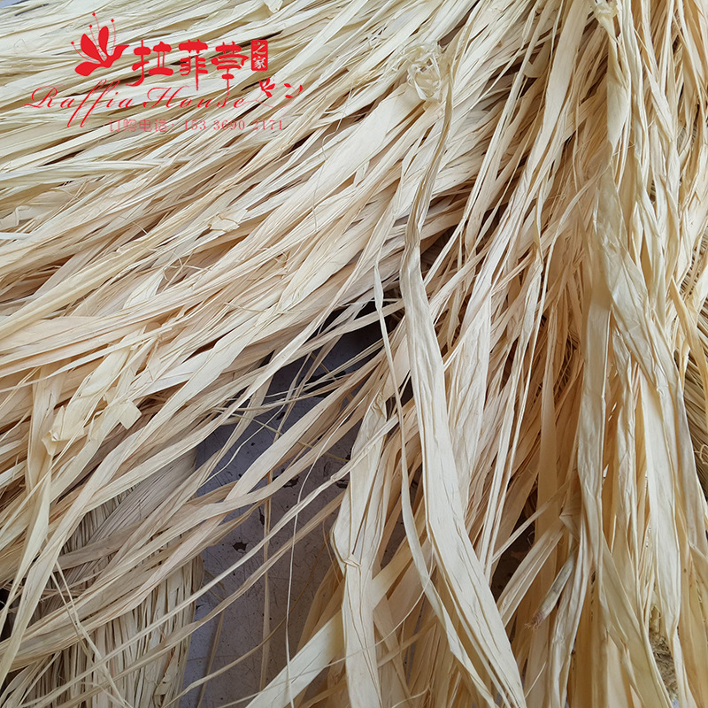 Rf1501 Natural Raffia Wedding Flowers Strapping Love Straw Rope Strapping Wholesale Price Factory Direct Supply