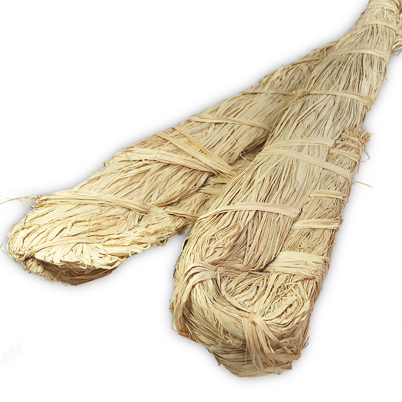 Rf1501 Natural Raffia Wedding Flowers Strapping Love Straw Rope Strapping Wholesale Price Factory Direct Supply