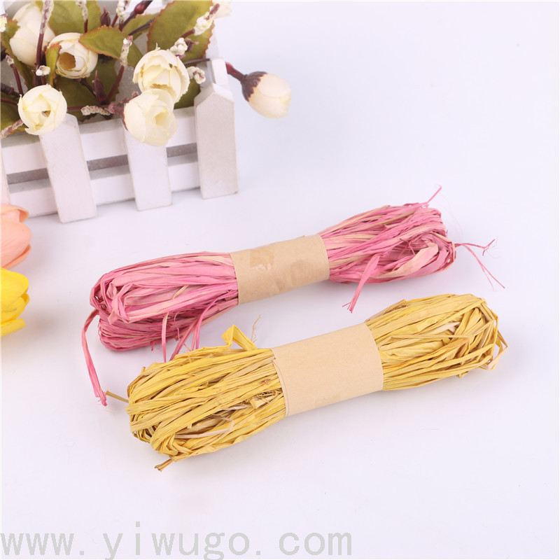 Factory Direct Sales Natural High Quality Raffia Gift Box Filler DIY Handmade Material Jute Rope