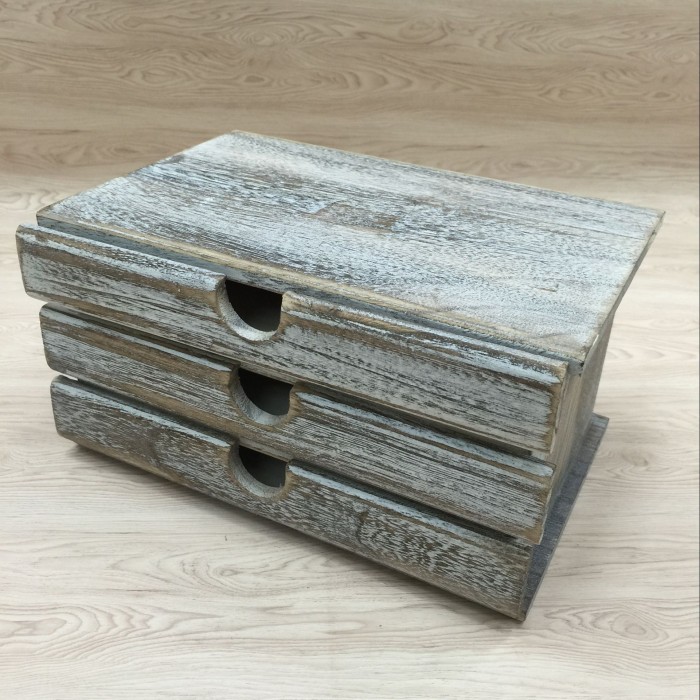 Solid wood multi-function Storage Box Retro old Wooden Box House Shaped Wooden Box Jewelry box Jewelry Box