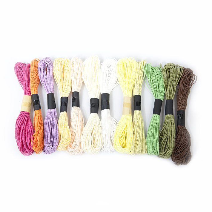 Factory Direct Sales 1.1 Double-Strand Paper String, Raffia Rope Handmade Braided Rope Jute Rope