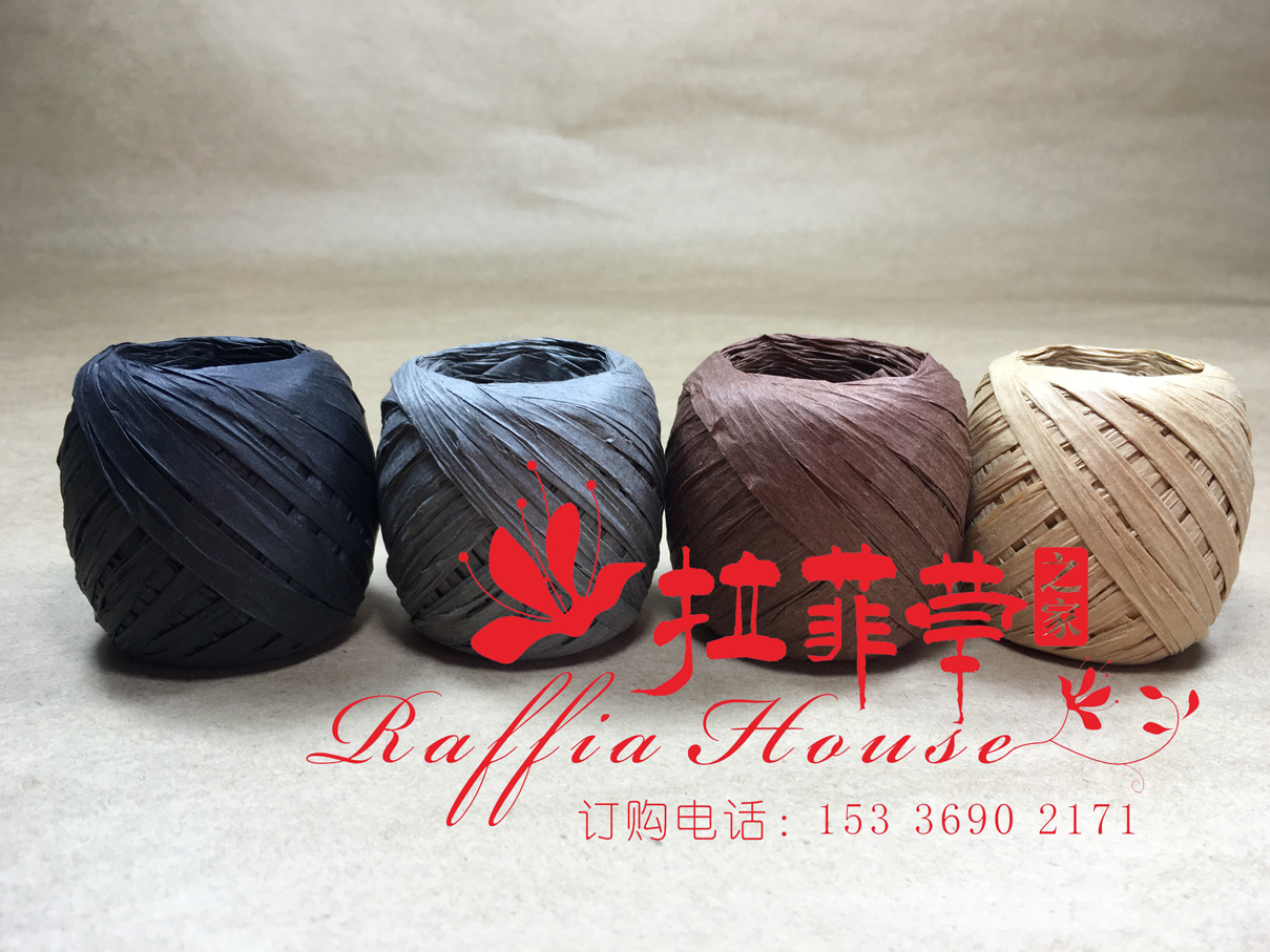 Raffia rope rope factory pattern DIY Lara Green Egg Roll 20 meters per roll of paper Raffia rope rope factory pattern DIY Lara Green Egg Roll 20 meters per roll of paper