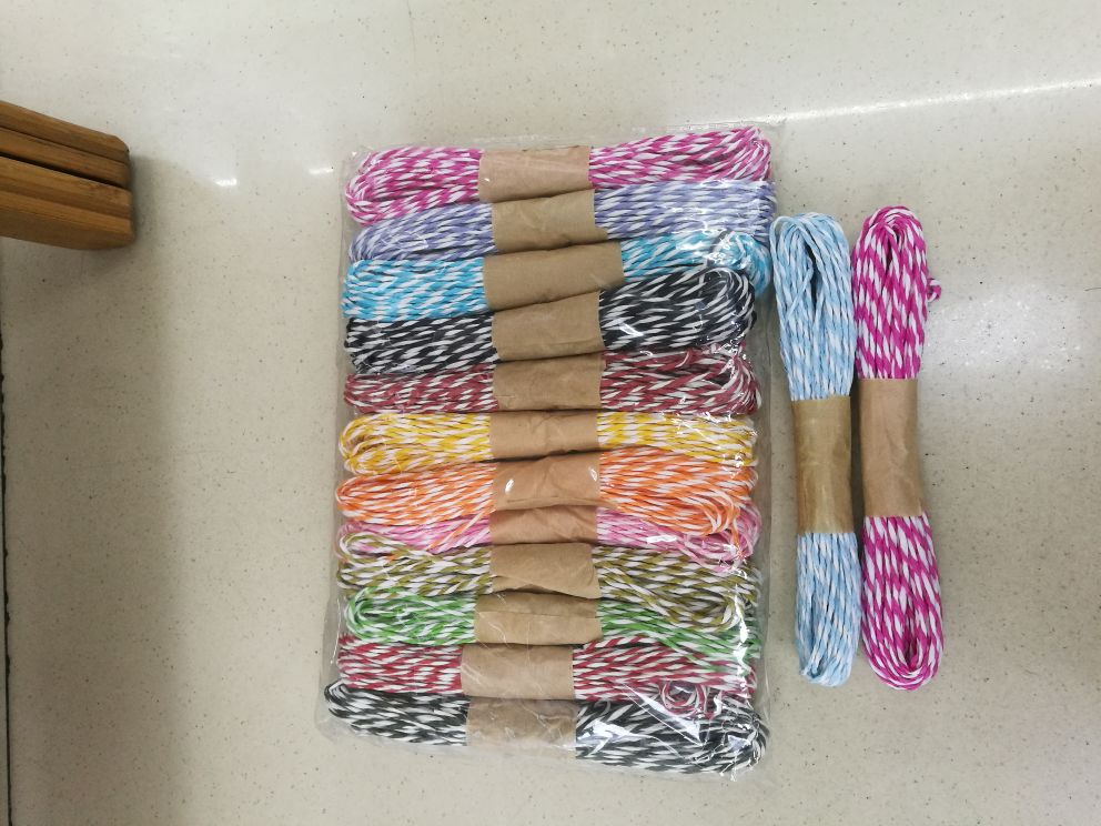 Colorful Paper Rope, Handmade Rope, Tag DIY Woven Raffia Rope Weilong