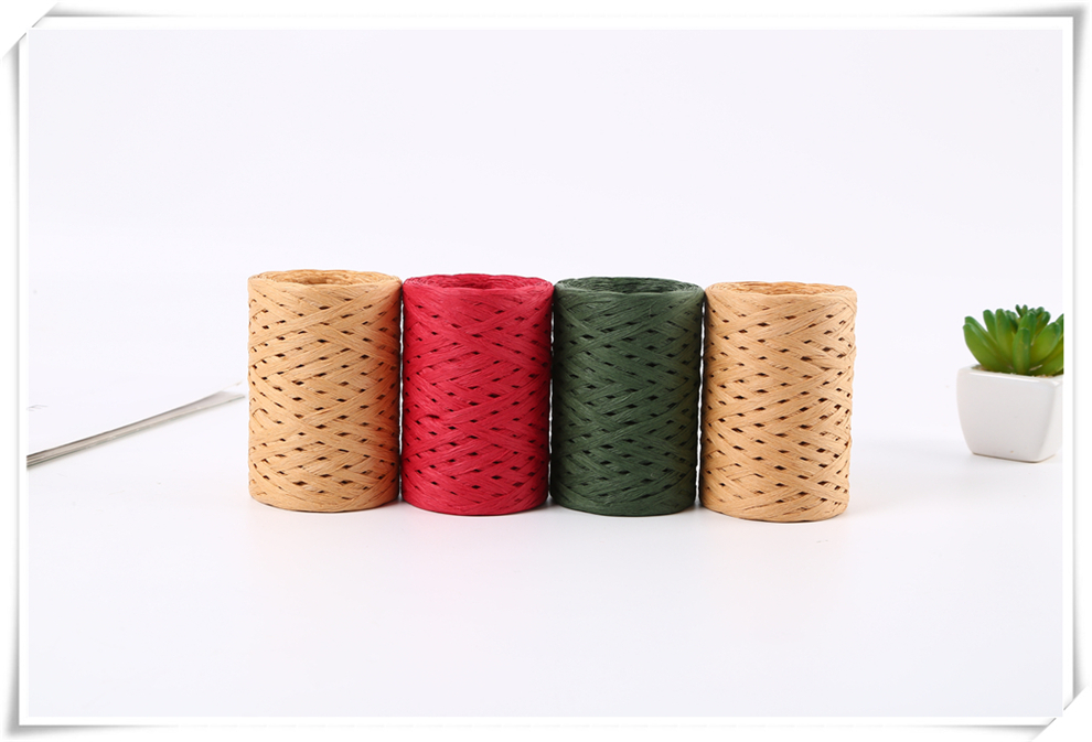 Colorful Color Matching Optional Raffia Roll Clothing Baking Bandage Paper String Kindergarten Handmade DIY Braided Rope