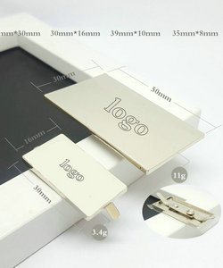 Factory Customized Nameplate Cutter Wooden Box Commercial Label Golden Wine Label Zinc Alloy Concave-Convex Glass Bottle Three-Dimensional Label