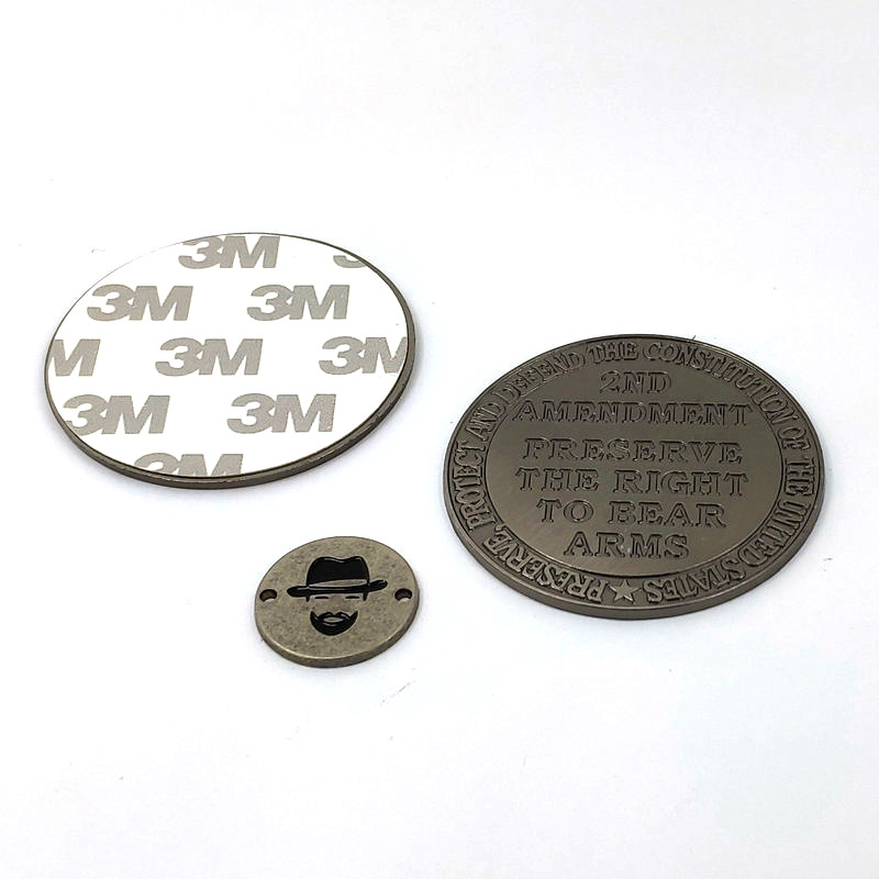 Factory Customized Nameplate Cutter Wooden Box Commercial Label Golden Wine Label Zinc Alloy Concave-Convex Glass Bottle Three-Dimensional Label