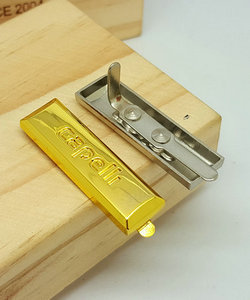 Factory Customized Nameplate Cutter Wooden Box Commercial Label Golden Wine Label Zinc Alloy Concave-Convex Glass Bottle Three-Dimensional Label