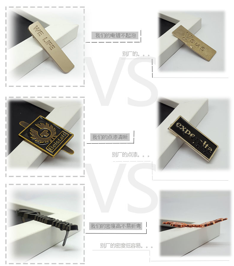 Factory Customized Nameplate Cutter Wooden Box Commercial Label Golden Wine Label Zinc Alloy Concave-Convex Glass Bottle Three-Dimensional Label