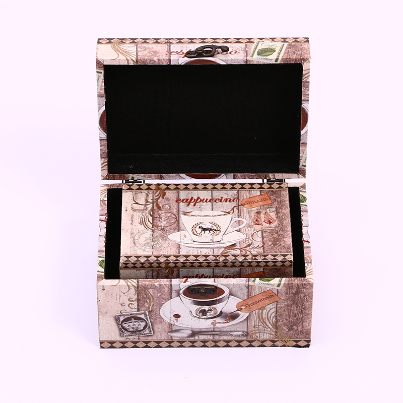 Retro Rectangular Large and Medium Size Small Storage Box with Lock Wooden Box Solid Wood Box Wooden Small Storage Box