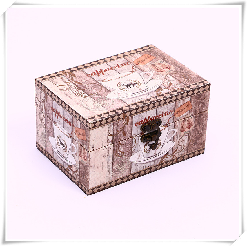 Retro Rectangular Large and Medium Size Small Storage Box with Lock Wooden Box Solid Wood Box Wooden Small Storage Box