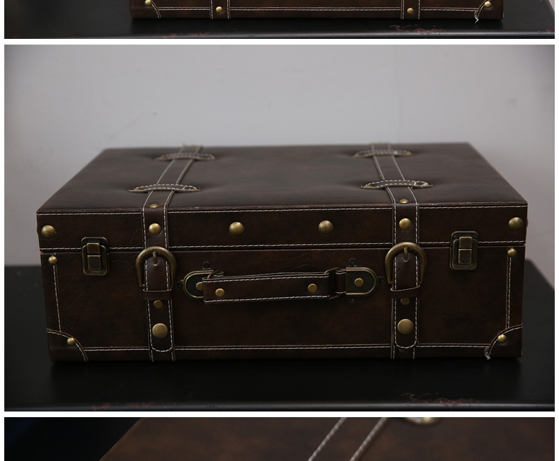 Retro Suitcase Wooden Box Window Display Photography Props Wooden Ornaments Sample Room Decoration American Style Retro Suitcase Wooden Box Window Display Photography Props Wooden Ornaments Sample Room Decoration American Style