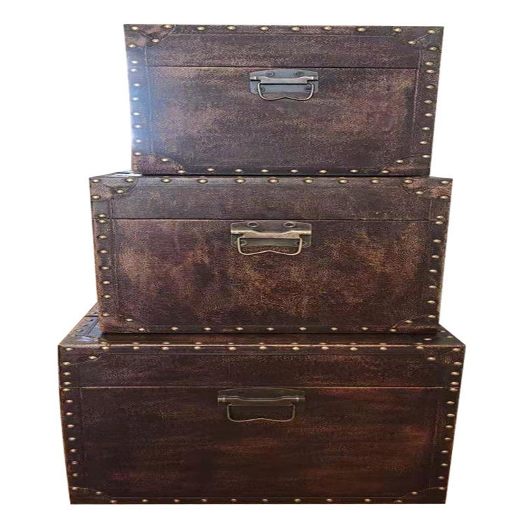 Storage Box, Super Large Anti-Cowhide Wooden Storage Box, Solid Color Wooden Box Wood Products Stage Props Box Daily Necessities Storage Box, Super Large Anti-Cowhide Wooden Storage Box, Solid Color Wooden Box Wood Products Stage Props Box Daily Necessities