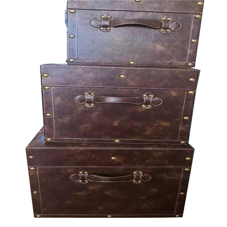 Storage Box, Super Large Anti-Cowhide Wooden Storage Box, Solid Color Wooden Box Wood Products Stage Props Box Daily Necessities Storage Box, Super Large Anti-Cowhide Wooden Storage Box, Solid Color Wooden Box Wood Products Stage Props Box Daily Necessities