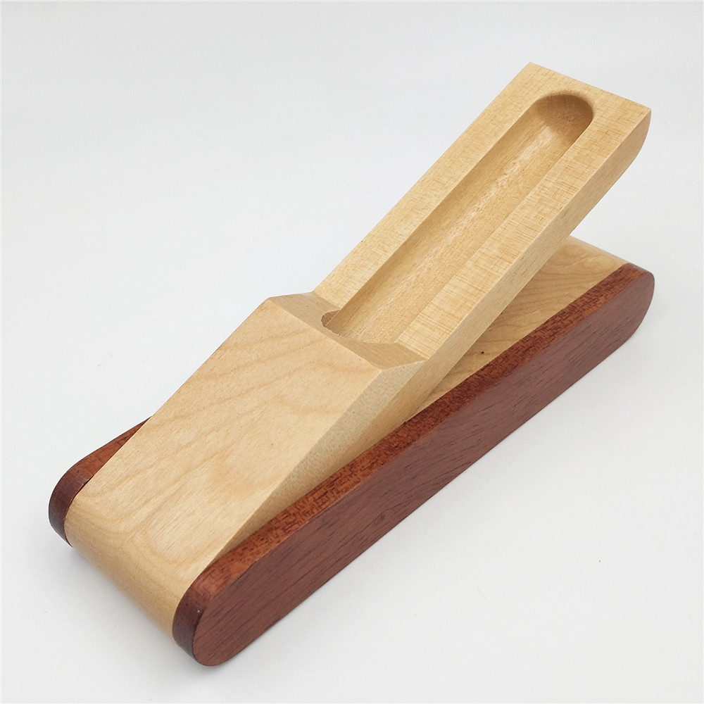 Factory Direct Sale Wooden Pencil Case Boutique Wood Splicing Folding Mahogany Pencil Case Steel Pencil Case Wooden Box Wooden Box