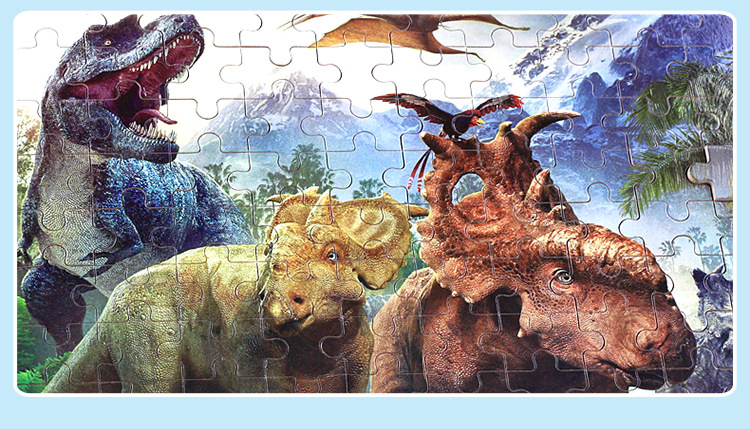 280 pieces of wooden box jigsaw puzzle puzzle pieces children early education puzzle cartoon animation wooden toys.
