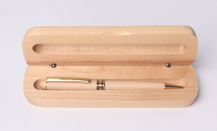 Metal Wood Ballpoint Pen Suit Raw Wood Red Wood Pen Business Office Wooden Box Beech Pen