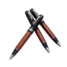 Vintage Rosewood Wood Splicing Ballpoint Pen Suit Wood Splicing Pencil Case Making Enterprise Logo Creative Craft Gift Wooden Box